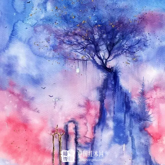 让人想住在其中的唯美水彩画